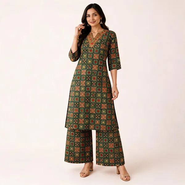 Green_Printed_Cotton_Kurta_and_Palazzo_Set_for_Women