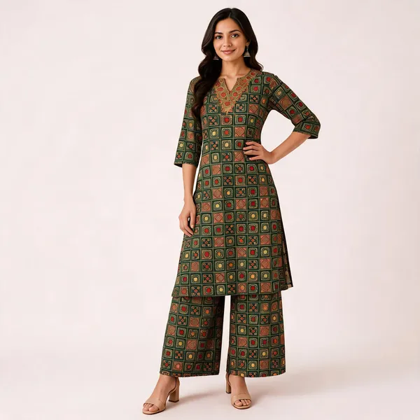 Green_Printed_Cotton_Kurta_and_Palazzo_Set_for_Women