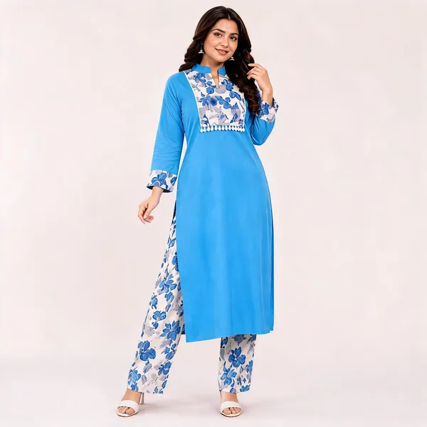 Blue_Cotton_Floral_Print_Straight_Kurta_Set_for_Women
