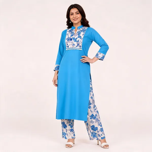 Blue_Cotton_Floral_Print_Straight_Kurta_Set_for_Women