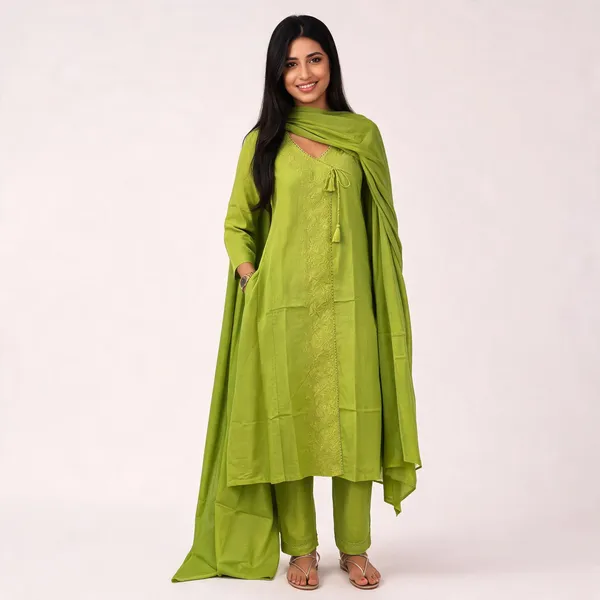 Green_Embroidered_Straight_Kurta_Set_With_Dupatta_For_Women