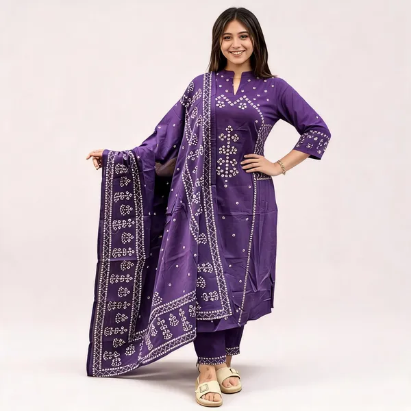 Purple_Cotton_printed_Kurta_Set_with_Dupatta_for_Women