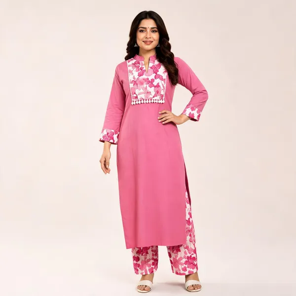 Pink_Floral_Embroidered_Kurta_with_Printed_Palazzo_Set_for_Women