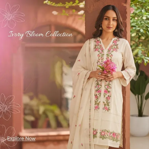 Ivory_Floral_Embroidered_Cotton_Kurta_Set_with_Dupatta