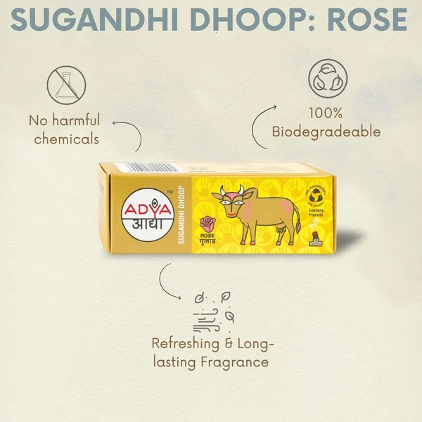 Adya_Sugandhi_Sandal,_Classic,_Rose,_Agnihotra_&_Neem_Tulsi_Dhoop_Pack_Of_5
