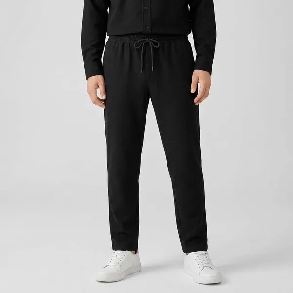 Black_And_White_Cotton_Regular_Fit_Shirt_Pant_Shoes_Set_For_Men