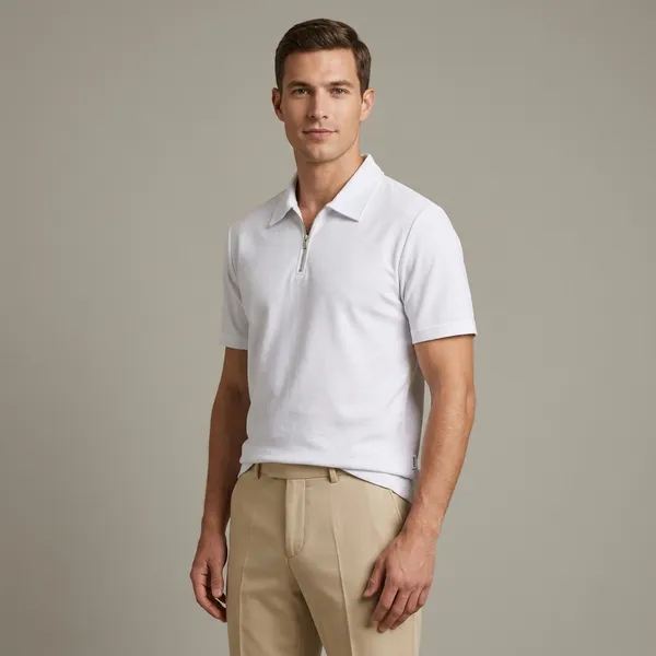 Beige_And_White_Cotton_Regular_Fit_T-Shirt_Pant_Shoes_Set_For_Men