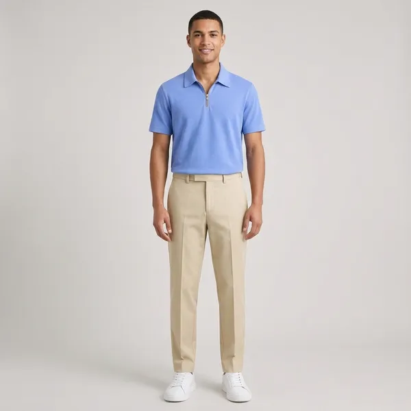 Blue_Beige_And_White_Cotton_Blend_Regular_Fit_T-Shirt_Pant_Shoes_Set_For_Men