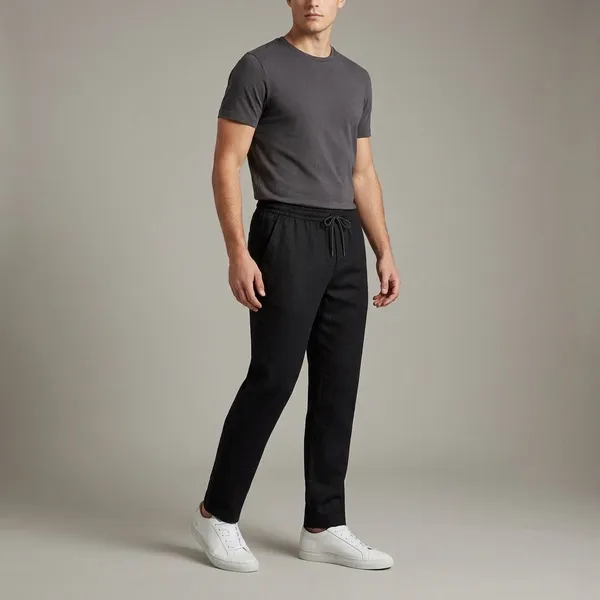 Black_Linen_Blend_Regular_Fit_Pant_For_Men