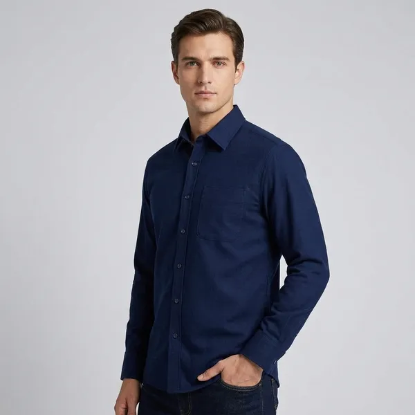 Navy_Blue_Cotton_Blend_Regular_Fit_Shirt_For_Men