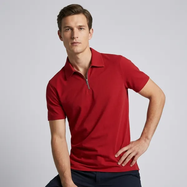 Red_Cotton_Blend_Regular_Fit_T-Shirt_For_Men
