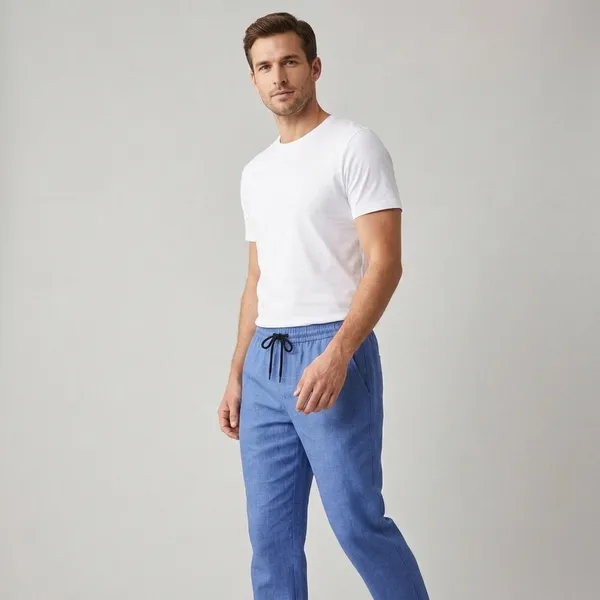 Sky_Blue_Linen_Blend_Regular_Fit_Pant_For_Men