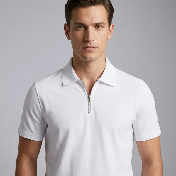 White_Cotton_Blend_Regular_Fit_T-Shirt_For_Men