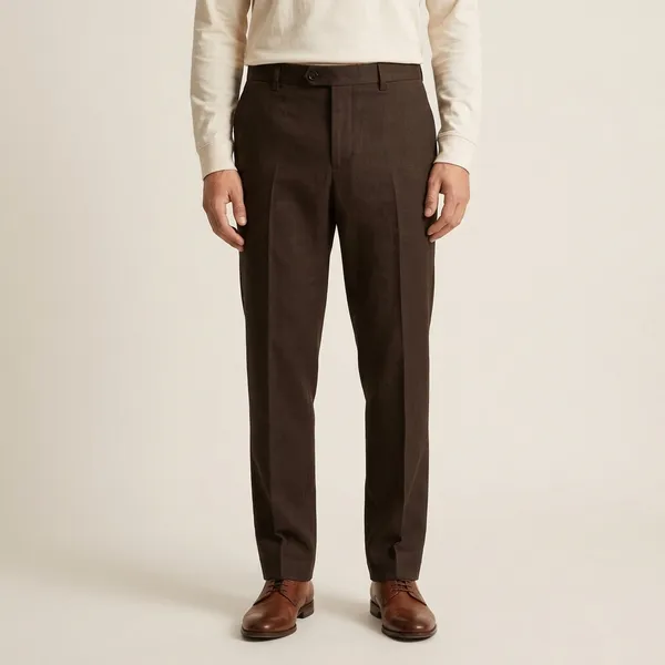 Brown_Linen_Relaxed_Fit_Chinos_For_Men