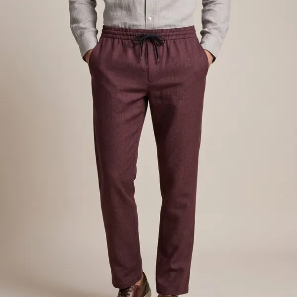 Maroon_Linen_Blend_Regular_Fit_Pant_For_Men