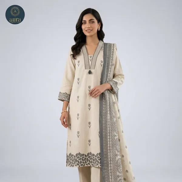 Off_White_Cotton_Embroidered_Straight_Kurta_Set_With_Dupatta_For_Women