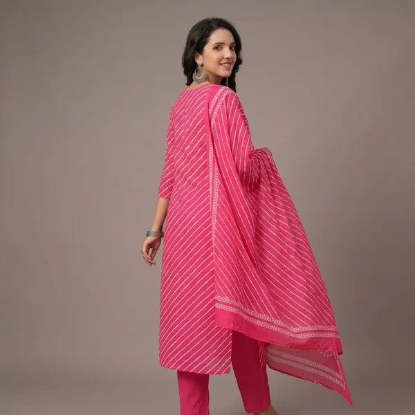 Pink_Cotton_Lehariya_Print_Straight_Kurta_Set_With_Dupatta_For_Women