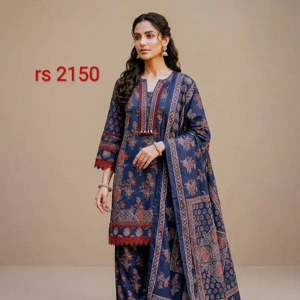 Navy_Blue_Cotton_Printed_Straight_Kurta_Palazzo_Set_For_Women