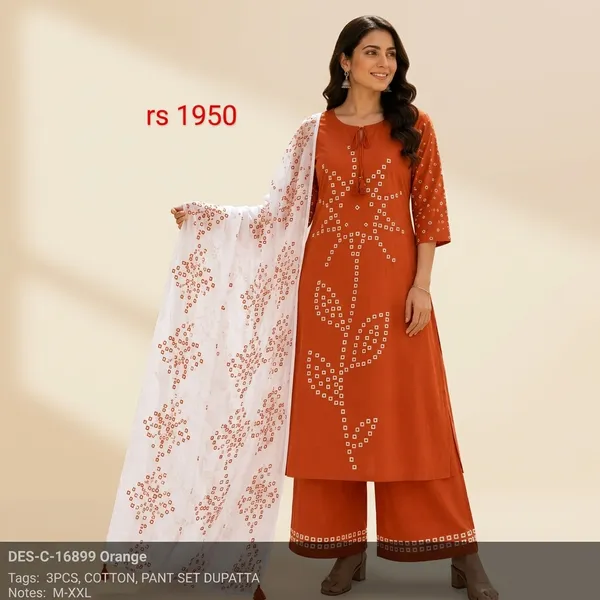 Orange_Cotton_Mirror_Work_Kurta_Palazzo_Dupatta_Set_For_Women