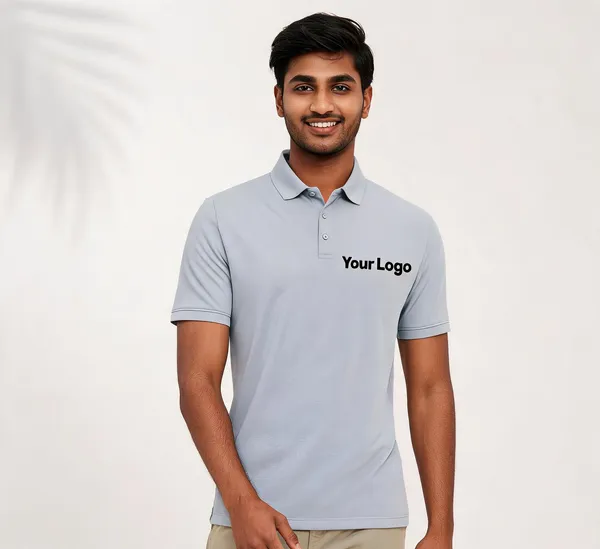 Pctc_Light_Grey_Polo_T-Shirt_With_Custom_Logo_Print_For_Men