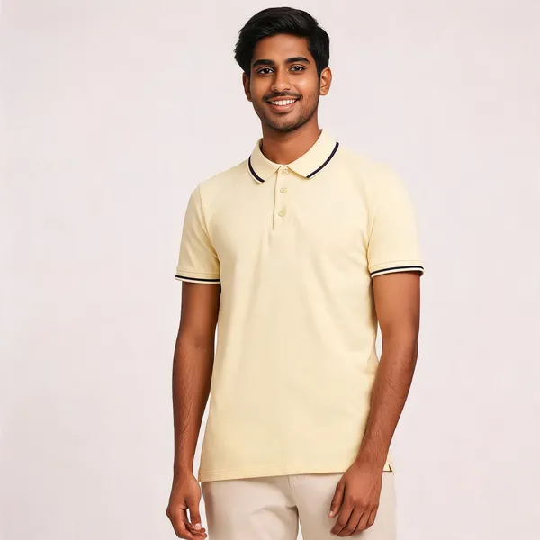 PCTC_Lemon__Tipped_Polo_T-Shirt_for_Men