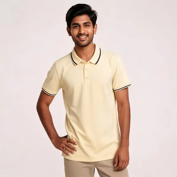PCTC_Lemon__Tipped_Polo_T-Shirt_for_Men
