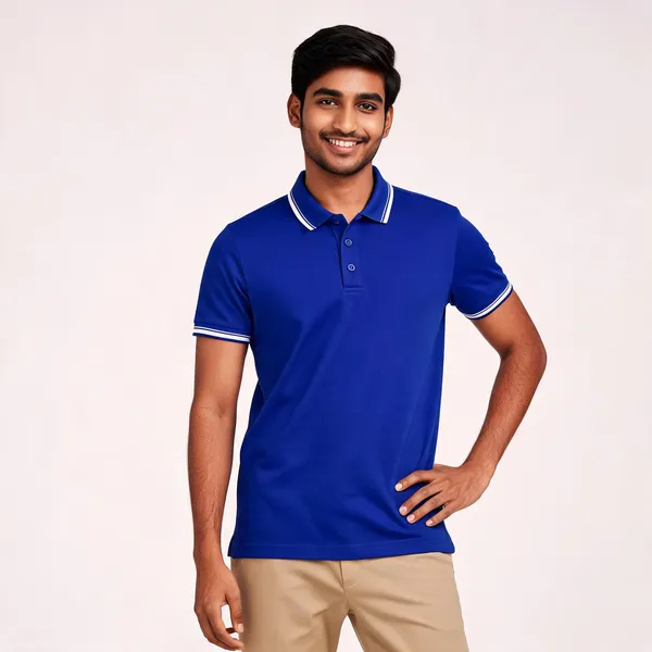 Pctc_Royal_Blue_Tipped_Polo_T-Shirt_For_Men