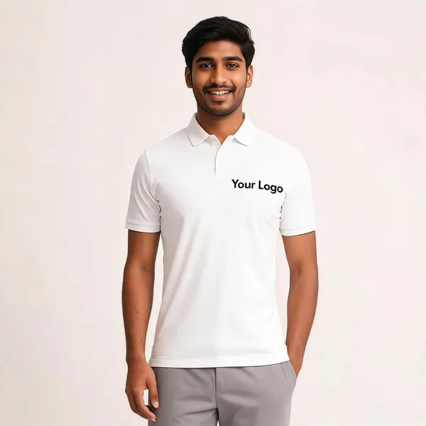 Pctc_White_Polo_T-Shirt_With_Custom_Logo_Placement
