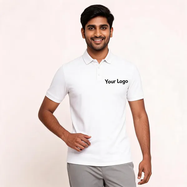 Pctc_White_Polo_T-Shirt_With_Custom_Logo_Placement
