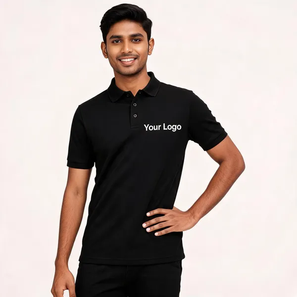 Pctc_Black_Logo_Customizable_Polo_T-Shirt_For_Men