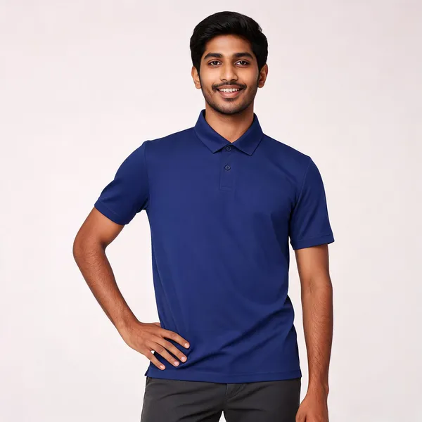 Pctc_Navy_Blue_Solid_Polo_T-Shirt_For_Men
