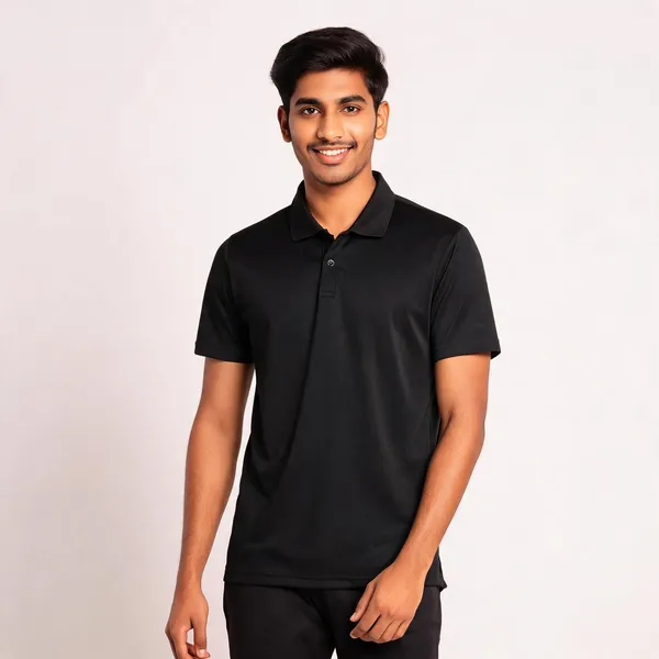 Pctc_Black_Polo_T-Shirt_For_Men