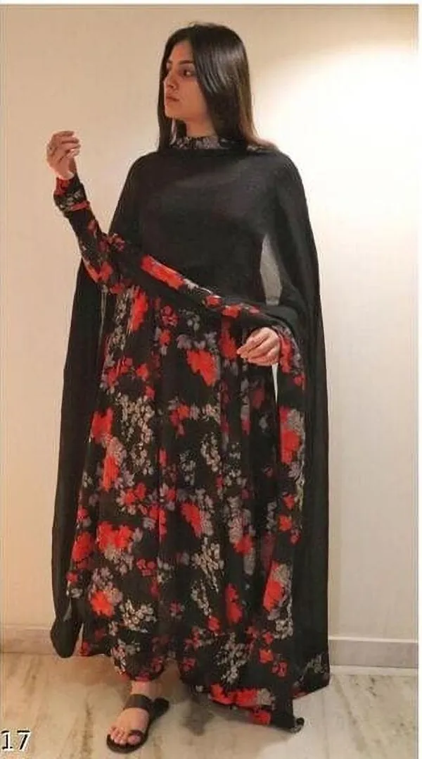 Black_Kurta_Set80%_Cotton,_20%_Silk_For_Women