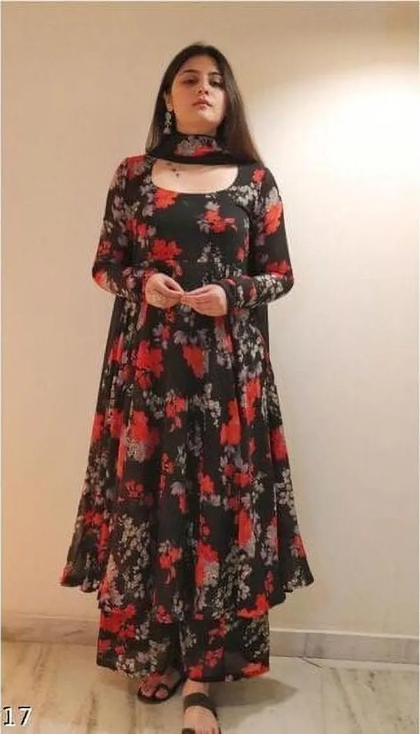 Black_Kurta_Set80%_Cotton,_20%_Silk_For_Women