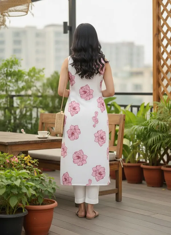Pink_Kurta80%_Cotton,_20%_Silk_For_Women