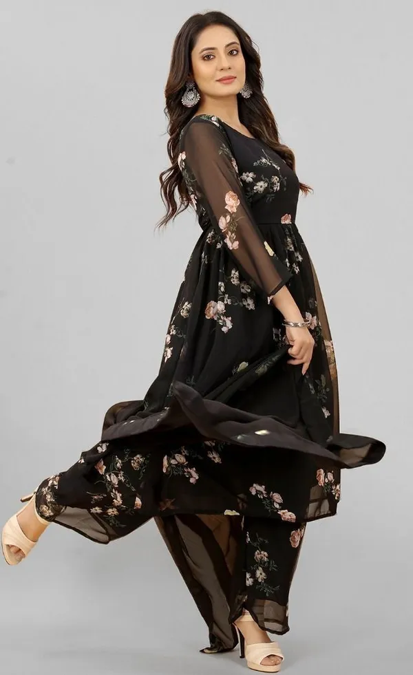 Black_Anarkali_Kurta_Set80%_Cotton,_20%_Silk_For_Women