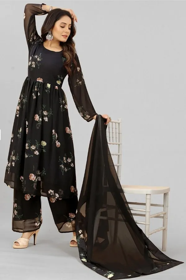 Black_Anarkali_Kurta_Set80%_Cotton,_20%_Silk_For_Women