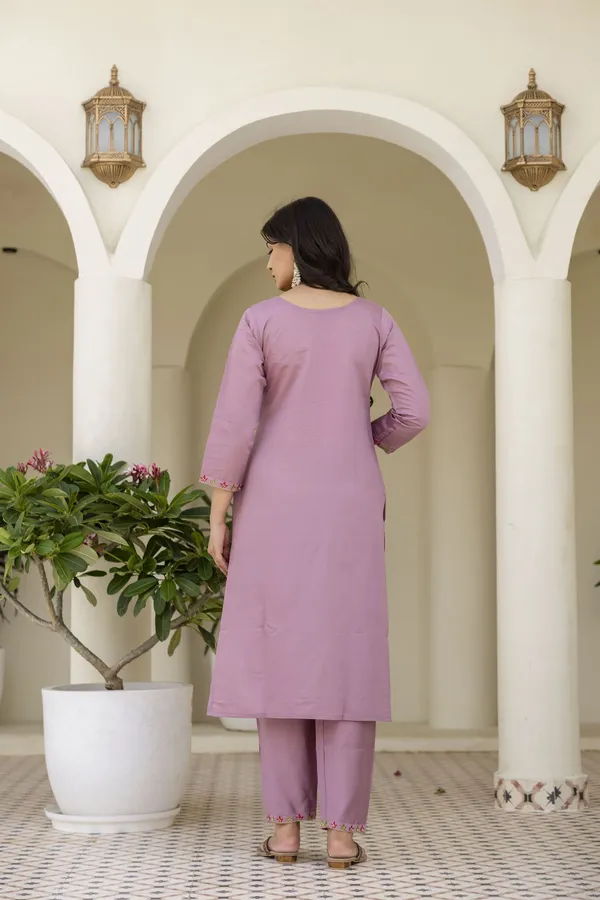 Pink_Kurta_Set80%_Cotton,_20%_Silk_For_Women