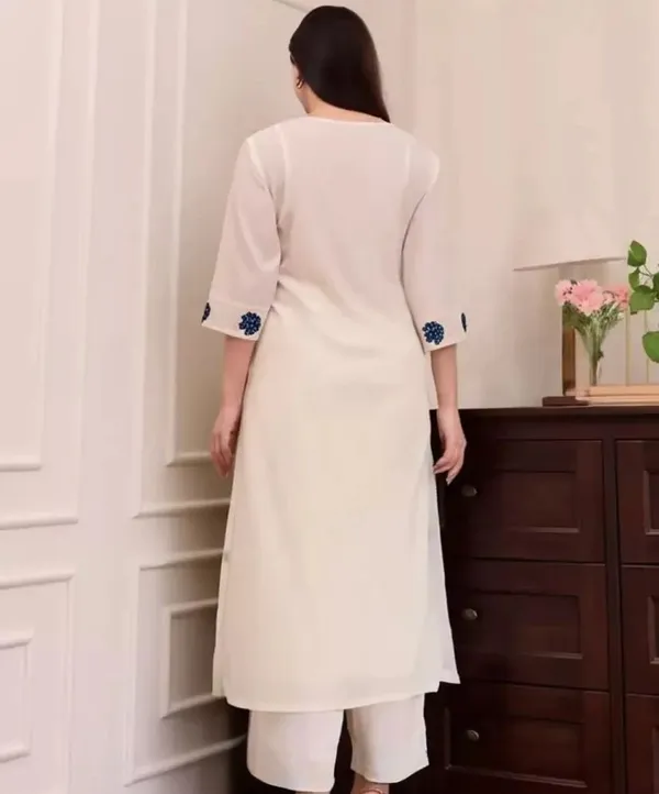 White_Kurta_Set80%_Cotton,_20%_Silk_For_Women