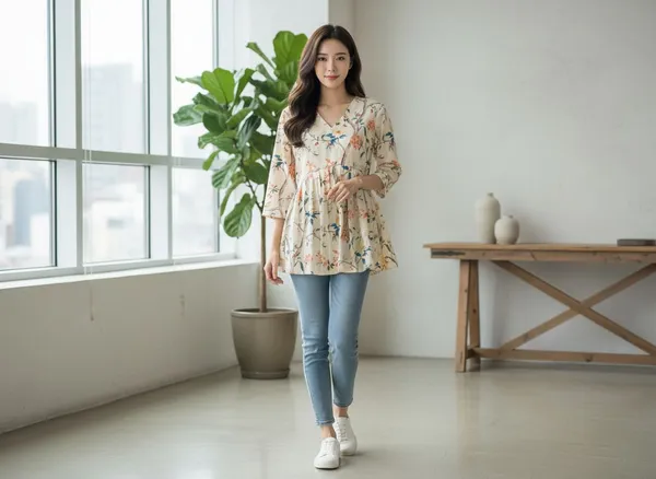 Beige_TopGeorgette_For_Women
