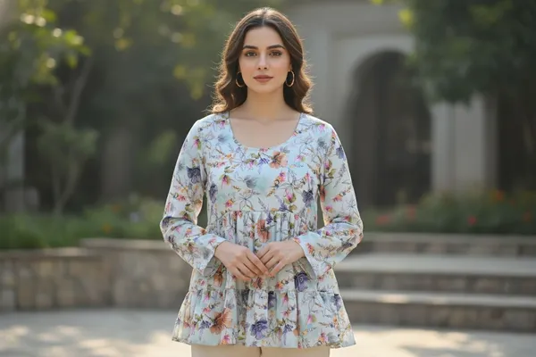 Blue_TopGeorgette_For_Women