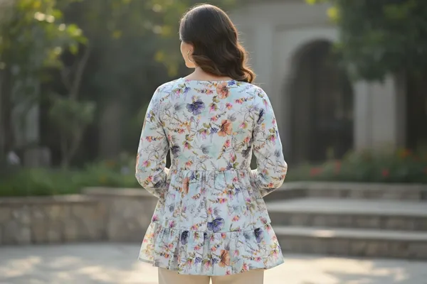 Light_Blue_TopGeorgette_For_Women