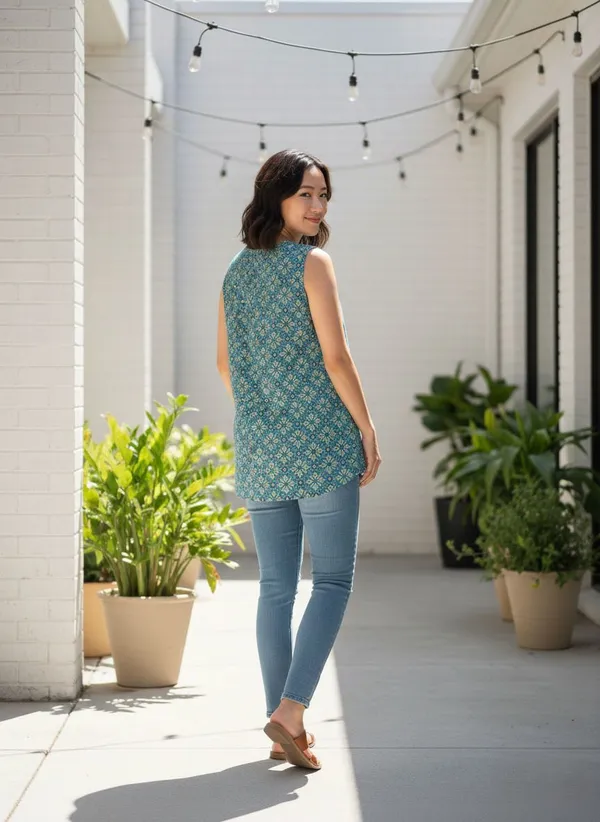 Blue_TopGeorgette_For_Women