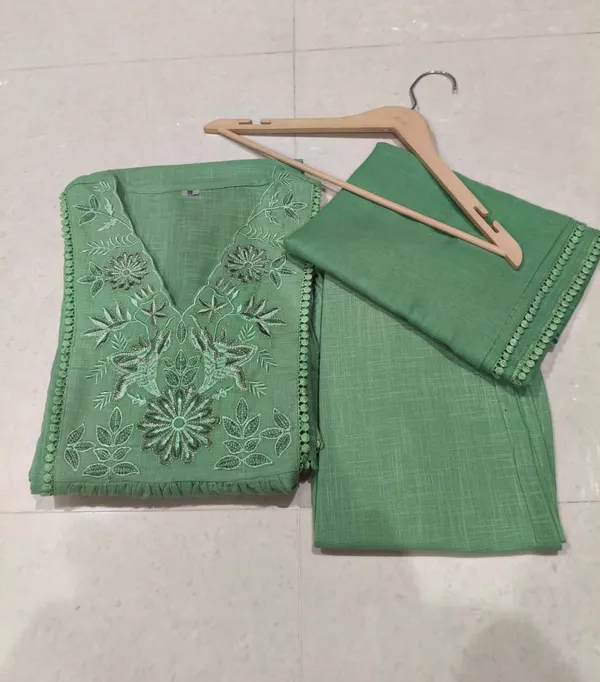 Cotton_handloom_Ari_work_green_Poonam_