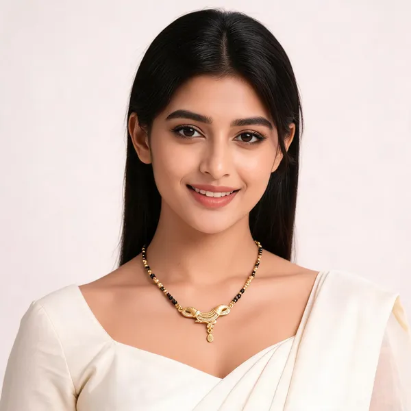 Micro_Gold_Plated_And_Diamond_Antique_18_inches_Mangalsutra