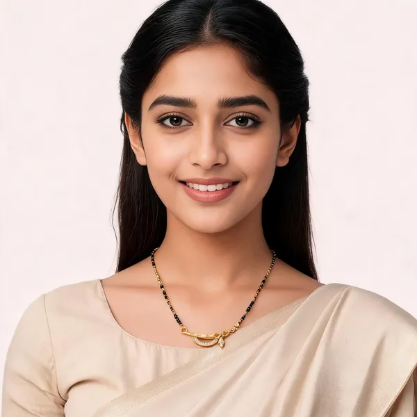 Micro_Gold_Plated_And_Diamond_Antique_18_inches_Mangalsutra