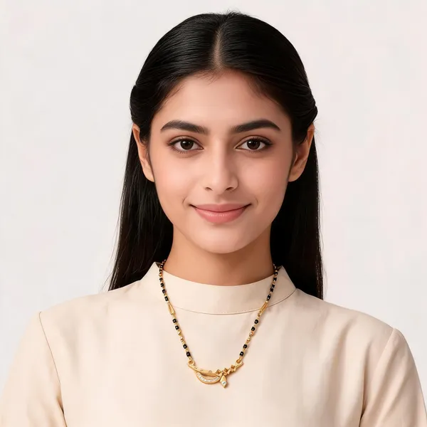 Micro_Gold_Plated_And_Diamond_Antique_18_inches_Mangalsutra