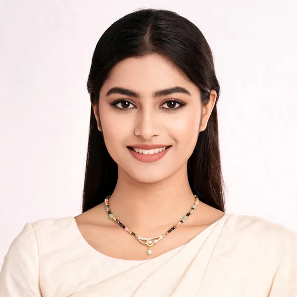 Micro_Gold_Plated_And_Diamond_Antique_18_inches_Mangalsutra