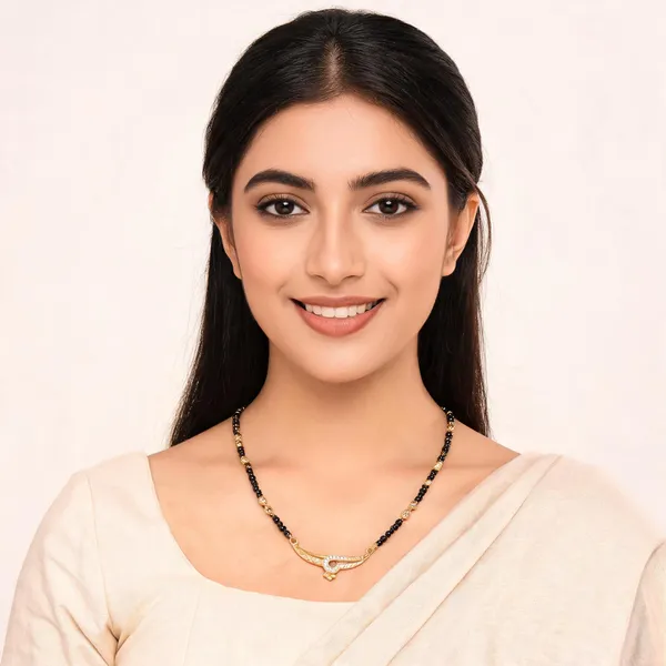 Micro_Gold_Plated_And_Diamond_Antique_18_inches_Mangalsutra