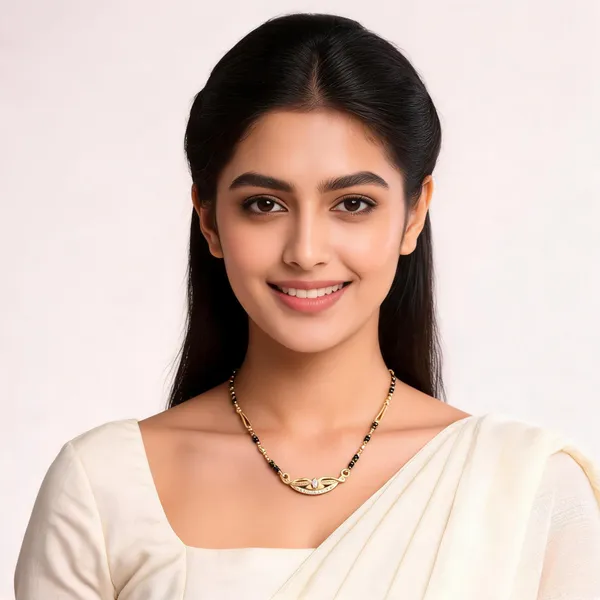 Micro_Gold_Plated_And_Diamond_Antique_18_inches_Mangalsutra